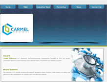 Tablet Screenshot of carmelbio.com